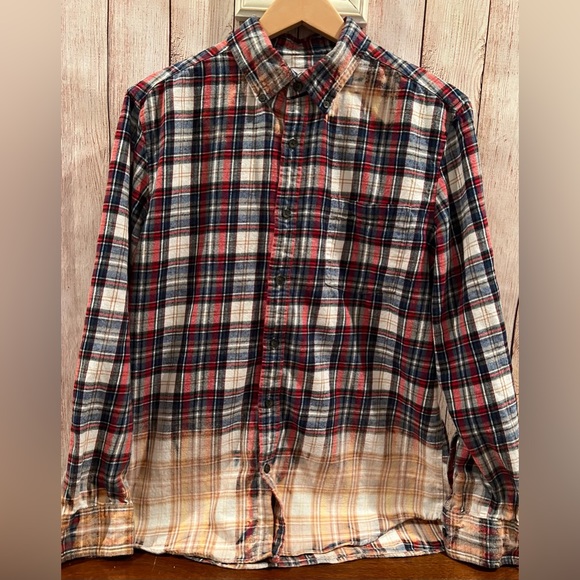 Dead inside but caffeinated skeleton distressed flannel Fall/Winter Plaid - Picture 3 of 3